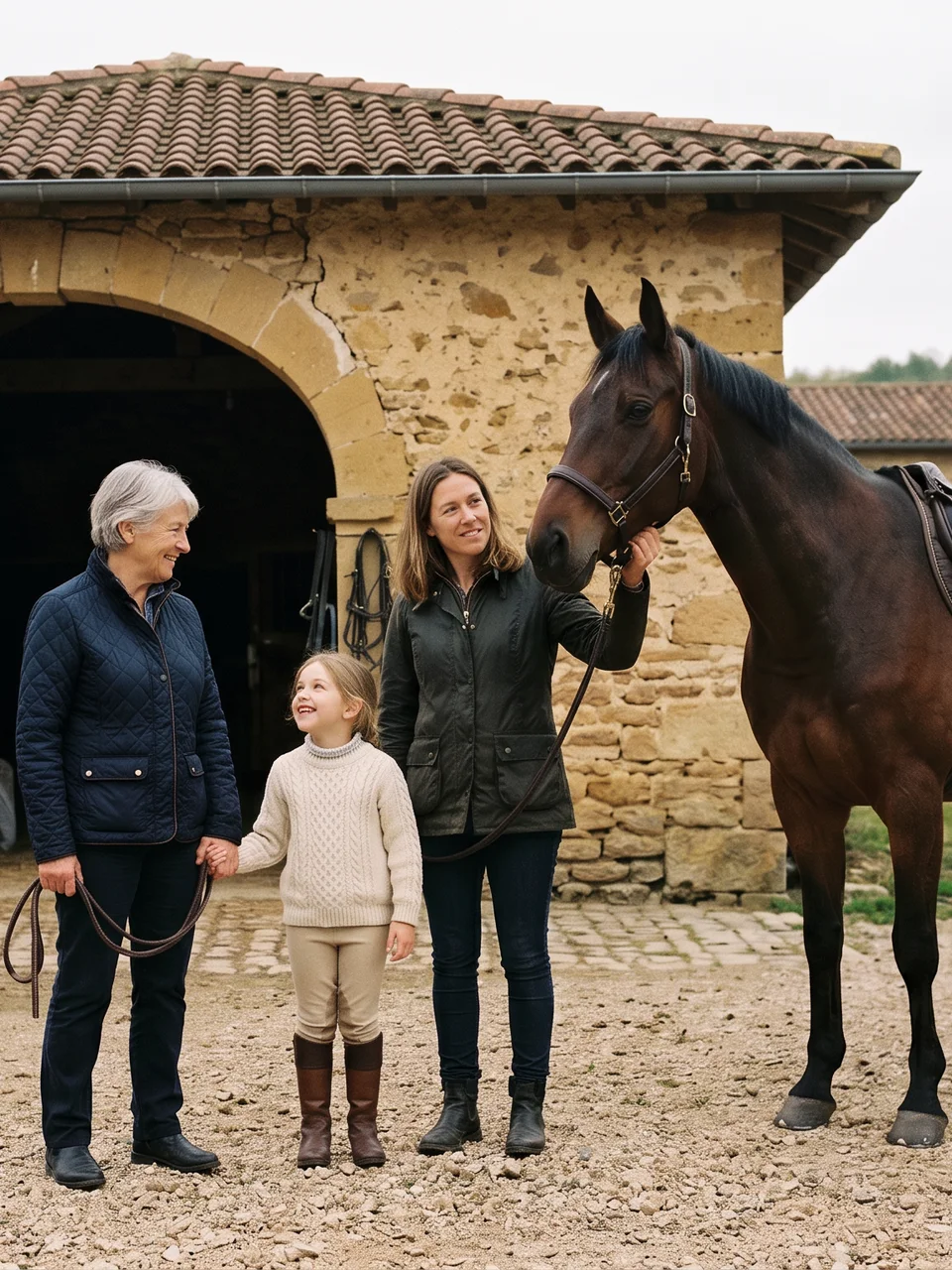 L'équipe, Les Frisons de Châteauvieux, centre équestre à Yzeron